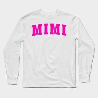 Mimi - Pink White Long Sleeve T-Shirt